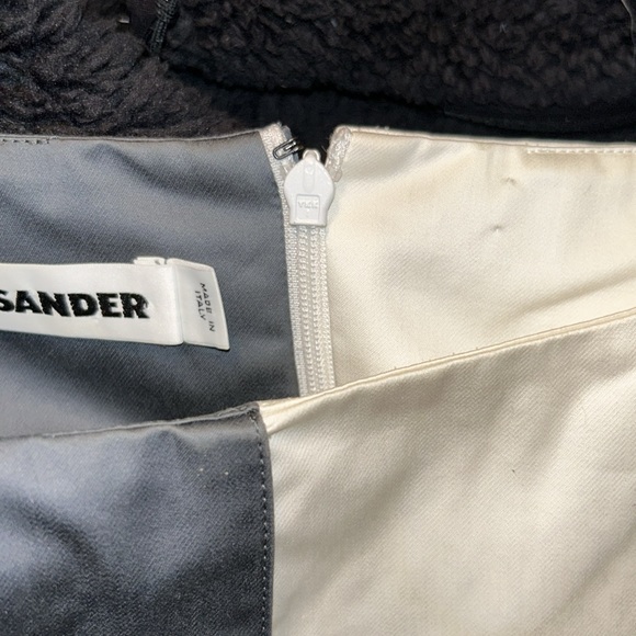 Jil Sander Black & White Panel Sleeveless A-Line Dress – Italian Cotton, Size 36 - Picture 6 of 10